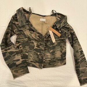 Mustard seed Camo Cropped Jacket S